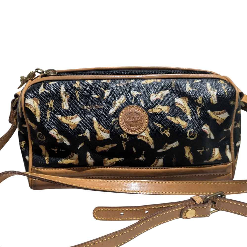 Studio Pollini Black and Brown Women's Bag